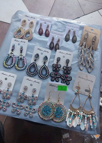 Renkli Boncuklu Mini Bohem Küpeler - Görsel 8