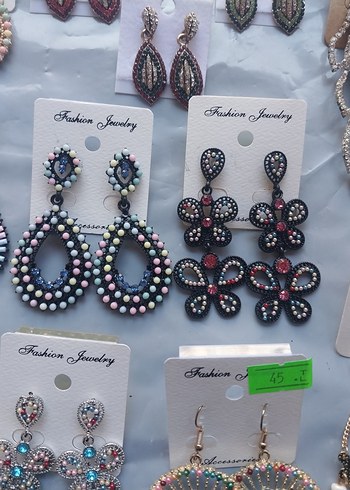 Renkli Boncuklu Mini Bohem Küpeler - Görsel 14