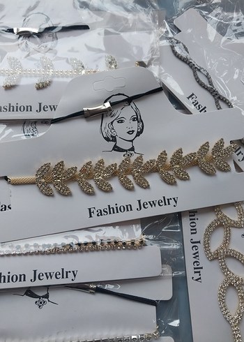 Taşlı tasma modeli kolye - Görsel 2