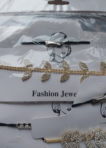 Taşlı tasma modeli kolye - Görsel 3