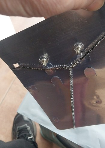 Siyah Payetli Gotik Kadın Takı Seti - Görsel 11