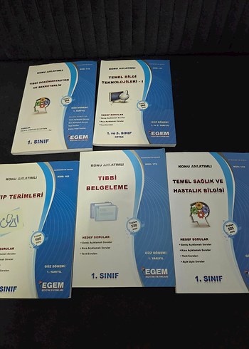 1. Sınıf Tıbbi Terimler ve Sağlık Bilgisi Kitapları
