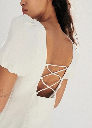 Zara Keten Elbise