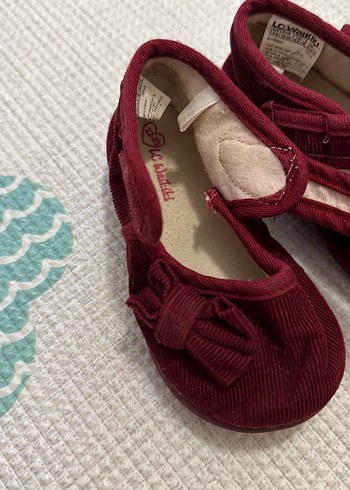 Kız Bebek Bordo Fiyonklu Ev Ayakkabısı (22-23 numara, 1,5-2 yaş) - Görsel 3