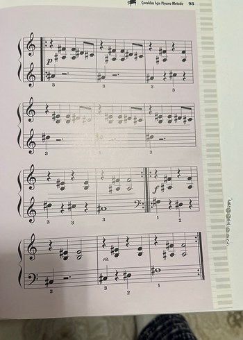 Piyano Metodu Kitabı - 11. Baskı, Yalçın İman - Görsel 3