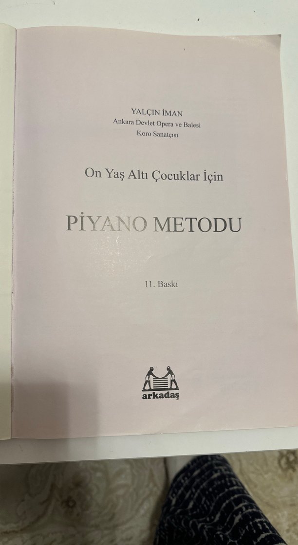 Piyano Metodu Kitabı - 11. Baskı, Yalçın İman - Görsel 2