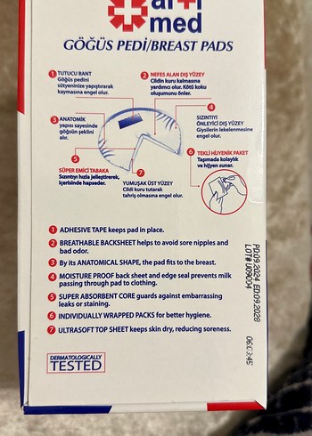 Ar+I Med Göğüs Pedi 30'lu Hijyenik Paket - Görsel 3