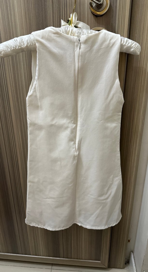 Renkli Baskılı Kolsuz Tüllü Kız Elbisesi (5-6 yaş) - Görsel 3