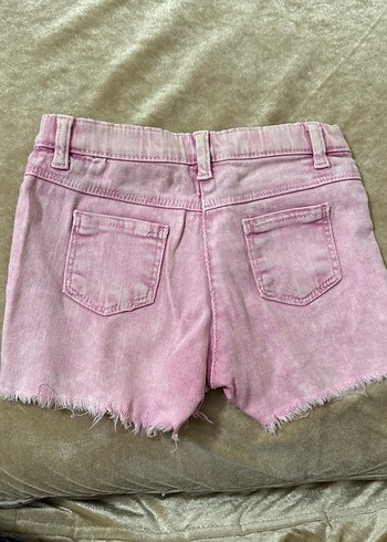 Pembe Kız Çocuk Kot Şort (4-5 Yaş) - Görsel 2