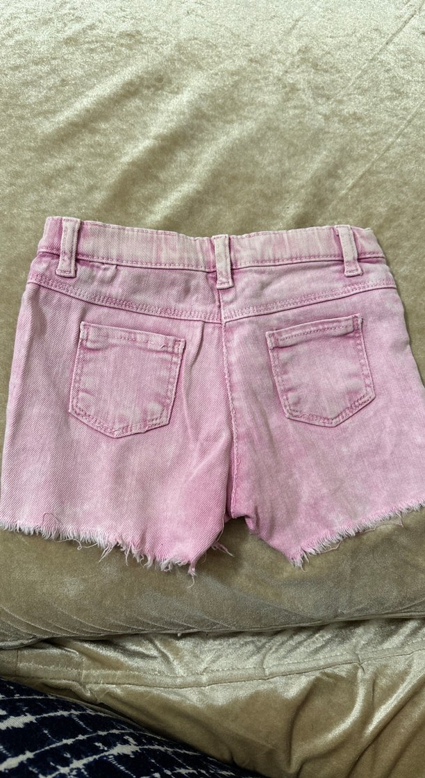 Pembe Kız Çocuk Kot Şort (4-5 Yaş) - Görsel 2