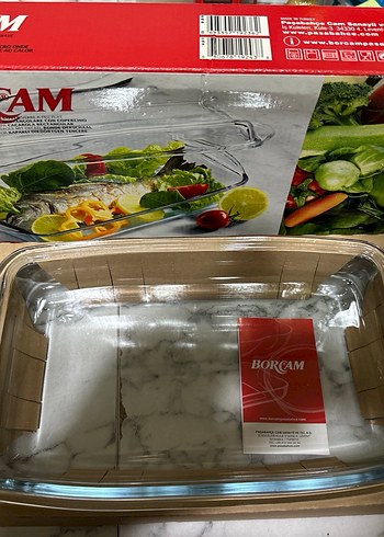 Borcam Dikdörtgen, Cam, Kapaklı Fırın Kabı - Görsel 2