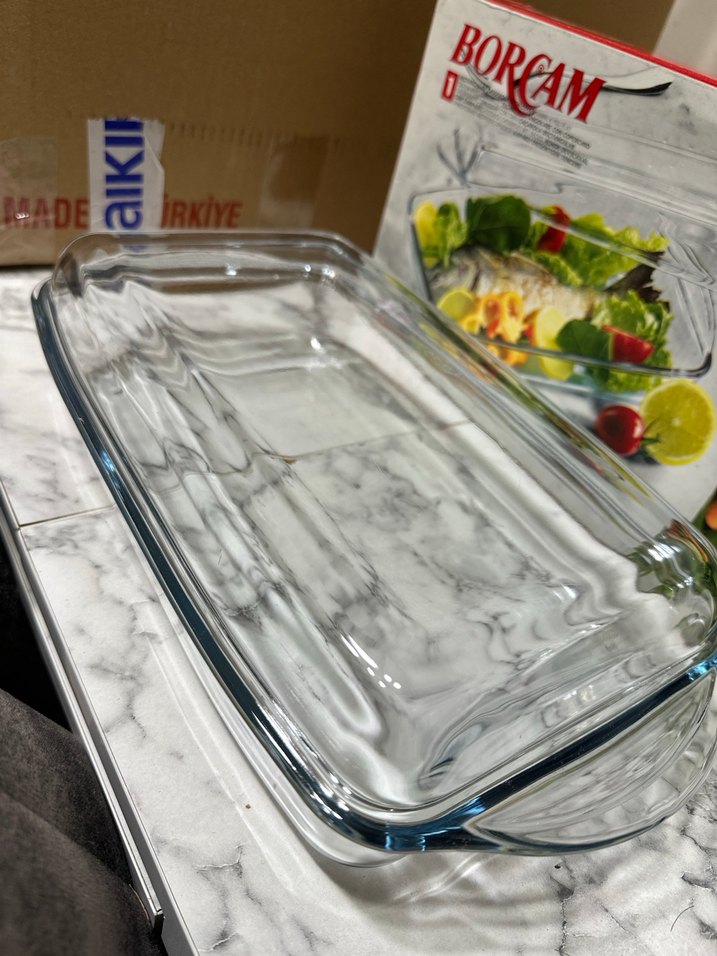 Borcam Dikdörtgen, Cam, Kapaklı Fırın Kabı - Görsel 3