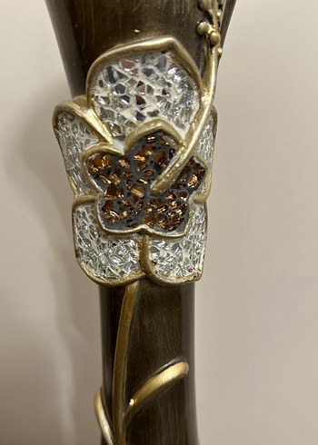 Bronz Renkli Dekoratif Vazo (2 Adet) - Görsel 3