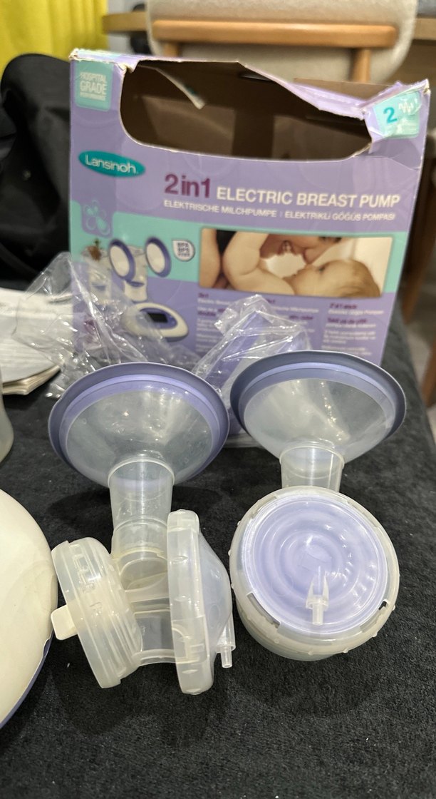 Lansinoh Marka, Mor, 2'li Elektrikli Göğüs Pompası - Görsel 3