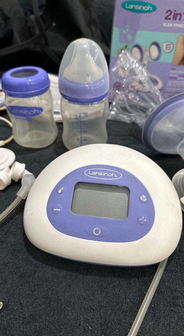 Lansinoh Marka, Mor, 2'li Elektrikli Göğüs Pompası - Görsel 2