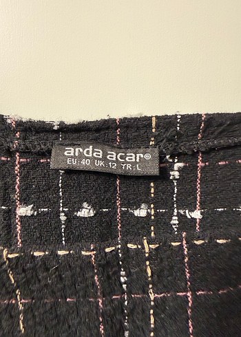 Kadın Siyah Kareli Askılı Midi Salopet - Görsel 2