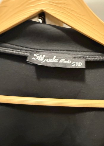 Düğmeli Siyah Deri Kadın Kaban - Görsel 2