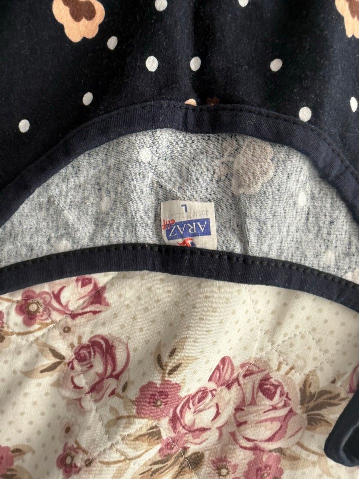 Siyah Desenli Bohem Uzun Elbise - Görsel 2