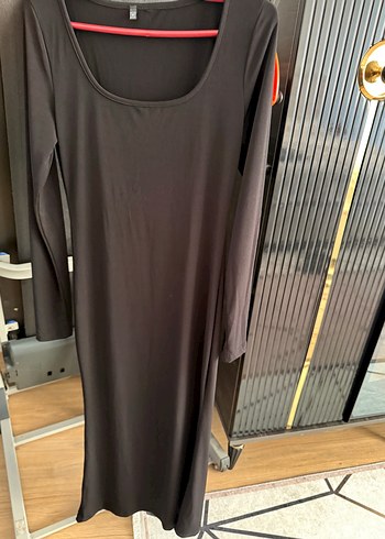 Uzun Kollu Siyah Gotik Uzun Elbise - Görsel 2