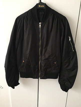 Bomber siyah mont