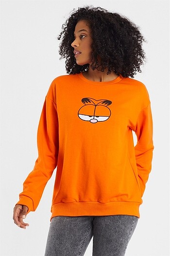 s Beden Garfield baskili swearshirt