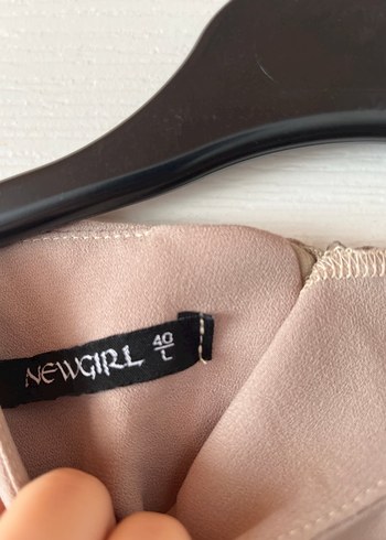 Bej Düğmeli Uzun Kollu Kadın Elbise - Görsel 3