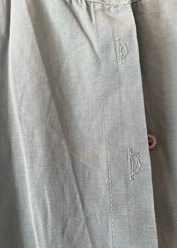 Mavi Uzun Kollu Bohem Keten Gömlek - Görsel 3