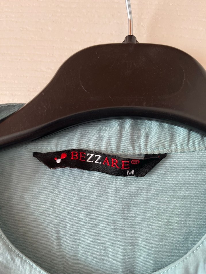 Mavi Uzun Kollu Bohem Keten Gömlek - Görsel 2