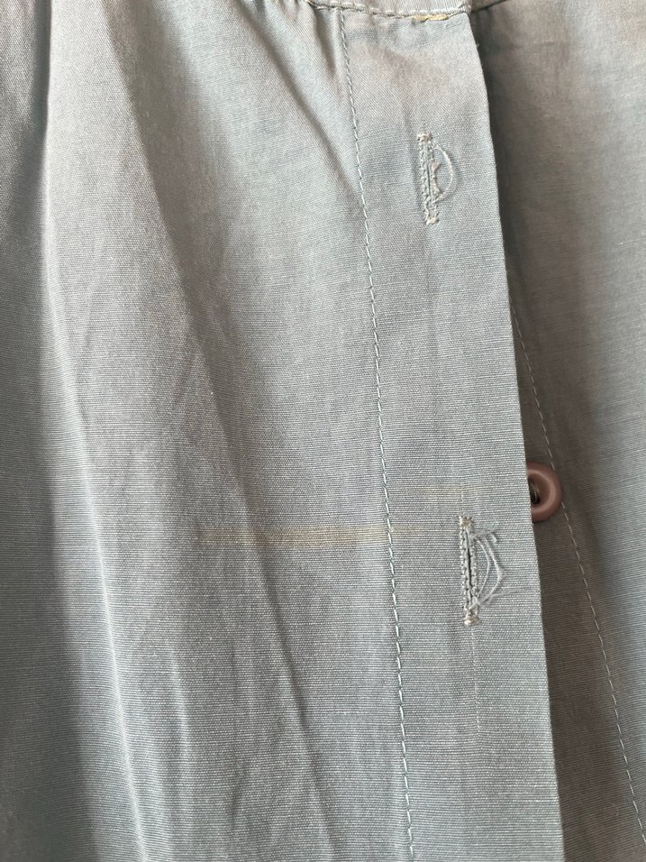 Mavi Uzun Kollu Bohem Keten Gömlek - Görsel 3