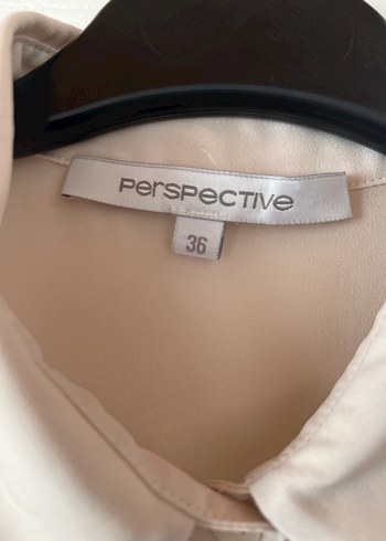 Bej Düğmeli Kadın Gömlek - Görsel 2