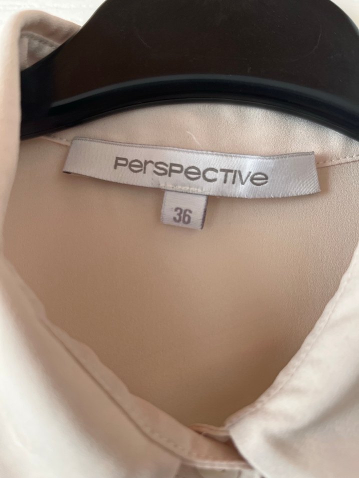 Bej Düğmeli Kadın Gömlek - Görsel 2