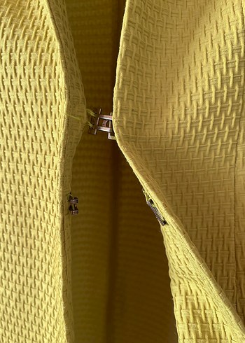 Sarı Düğmeli Kadın Blazer - Görsel 2