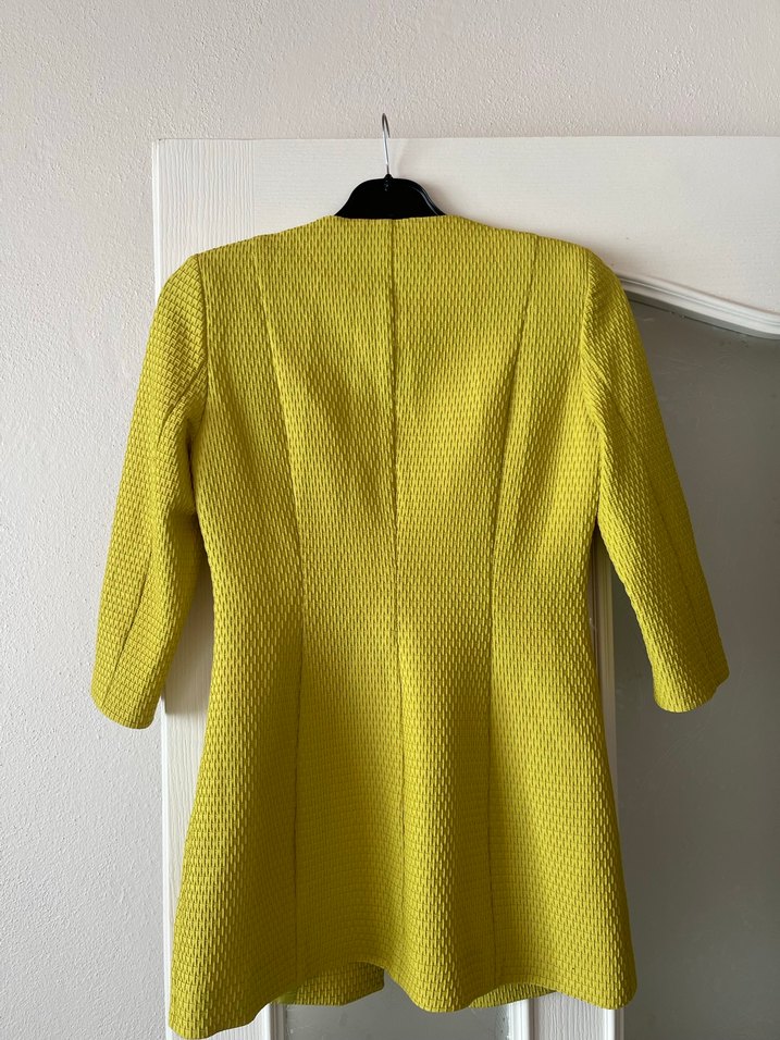 Sarı Düğmeli Kadın Blazer - Görsel 3