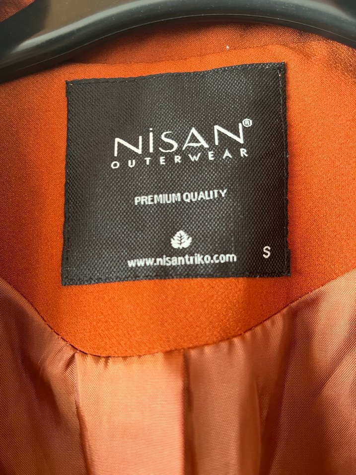 Kırmızı Süet Düğmeli Kadın Blazer Ceket - Görsel 2