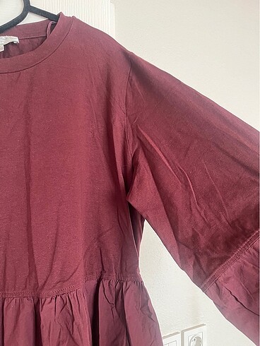 xl Beden bordo Renk Elbise
