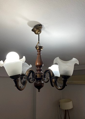 Vintage Camlı Avize - Görsel 3