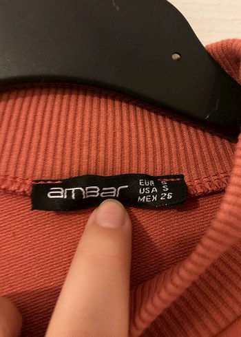 Kadın Camel Renk Yüksek Yaka Sweatshirt - Görsel 5