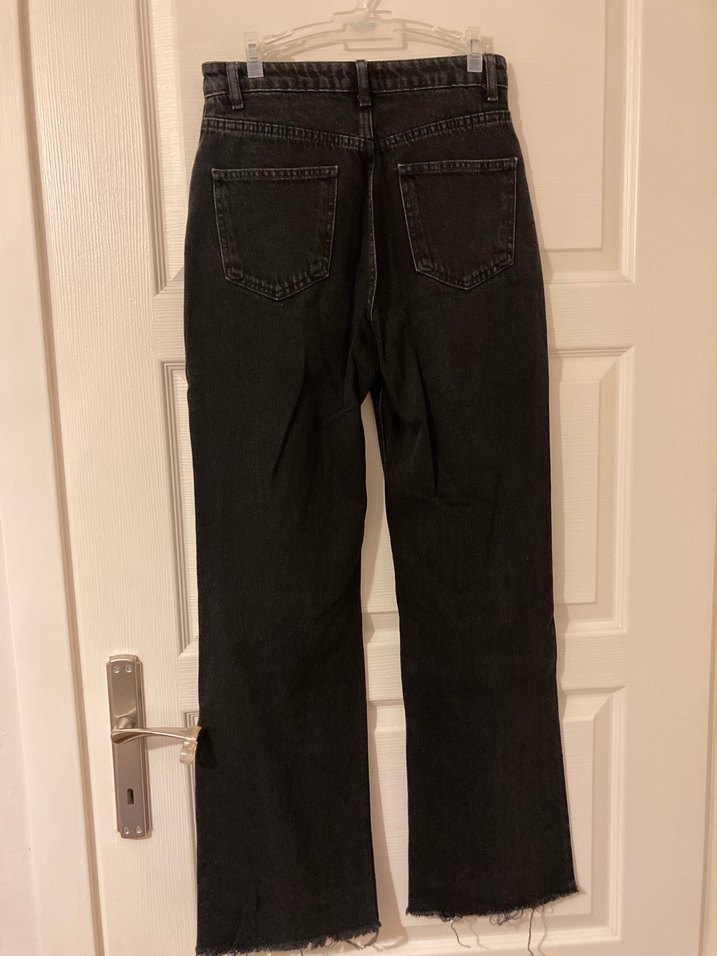 Milla Siyah Bol Kesim Kadın Kot Pantolon - Görsel 3