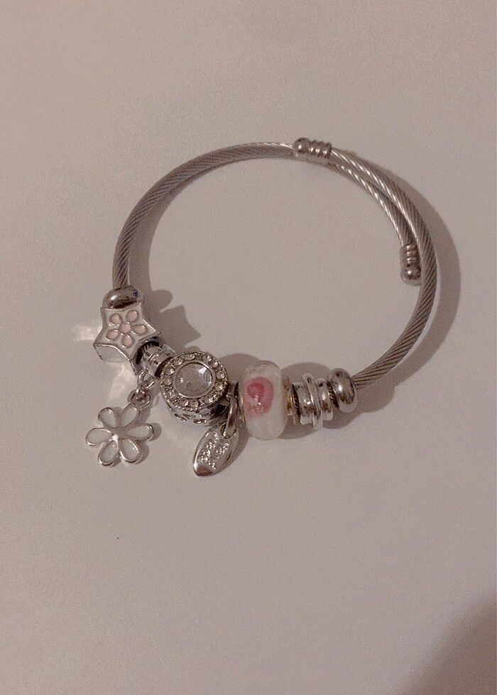 çelik pandora bileklik - Görsel 3