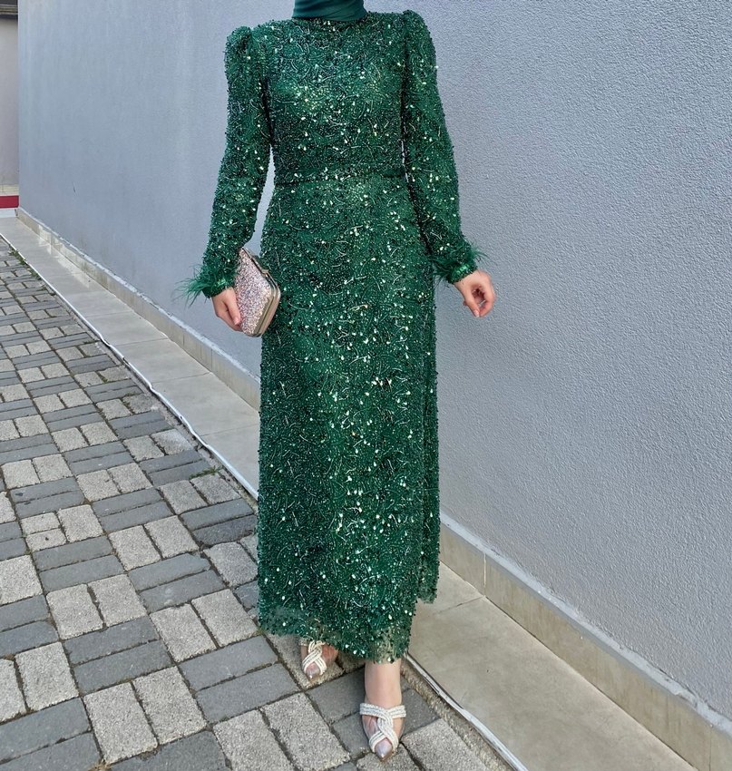 Taşlı kralık abiye - Görsel 3