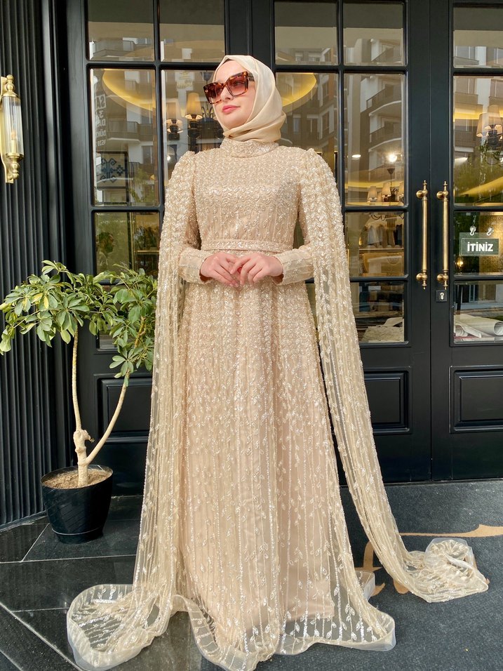 Kralıkk taşlı abiye - Görsel 4