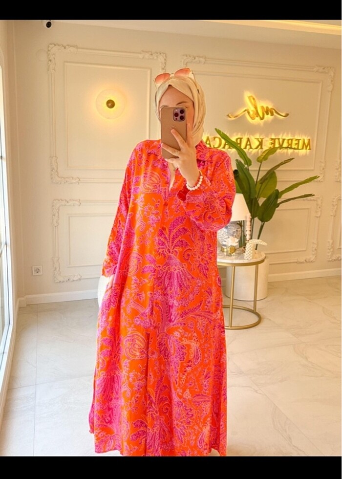 pamuklu elbise yazlık - Görsel 2