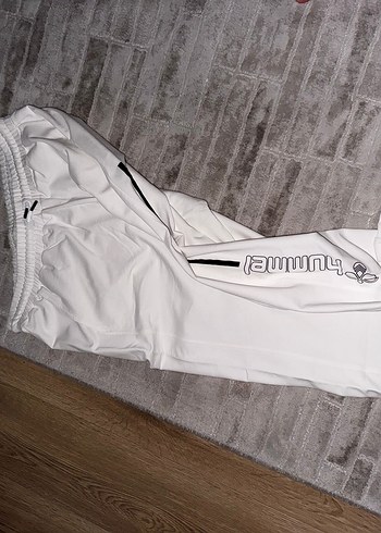 Beyaz Fermuarlı  Eşofman Altı 2 Xl - Görsel 2