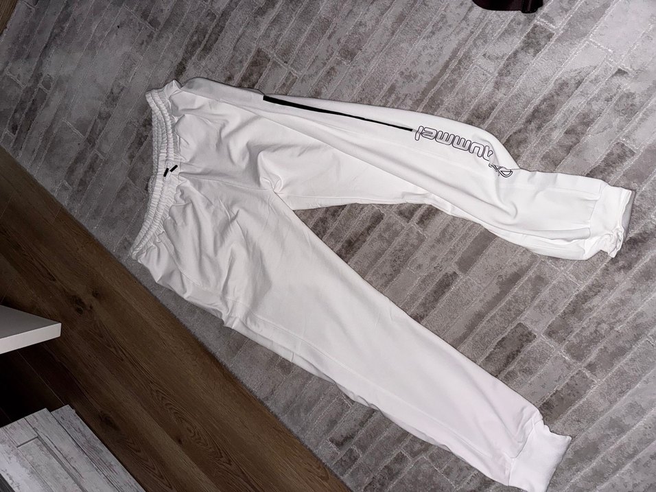 Beyaz Fermuarlı  Eşofman Altı 2 Xl - Görsel 3