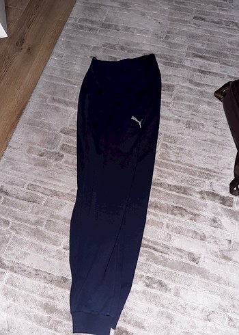 Erkek Lacivert Saten Görünümlü Eşofman Altı Puma 3 
XL - Görsel 2