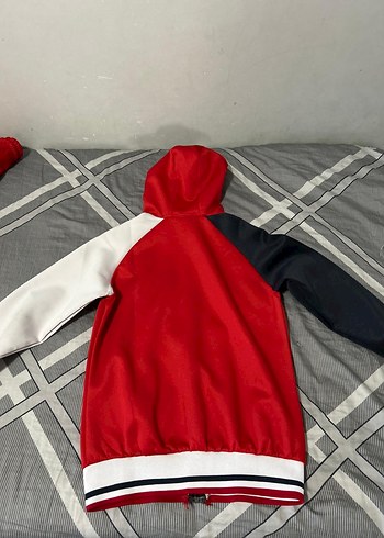 Koyu Kırmızı Fermuarlı Erkek Eşofman Takımı - Görsel 4