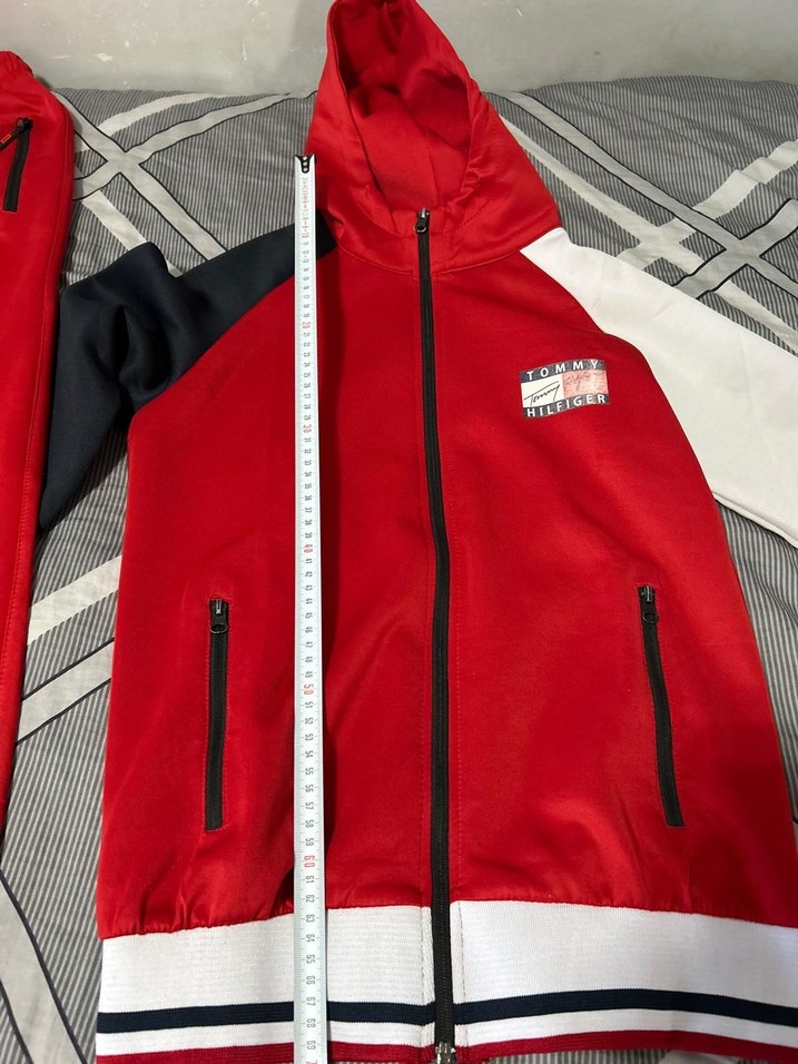 Koyu Kırmızı Fermuarlı Erkek Eşofman Takımı - Görsel 3