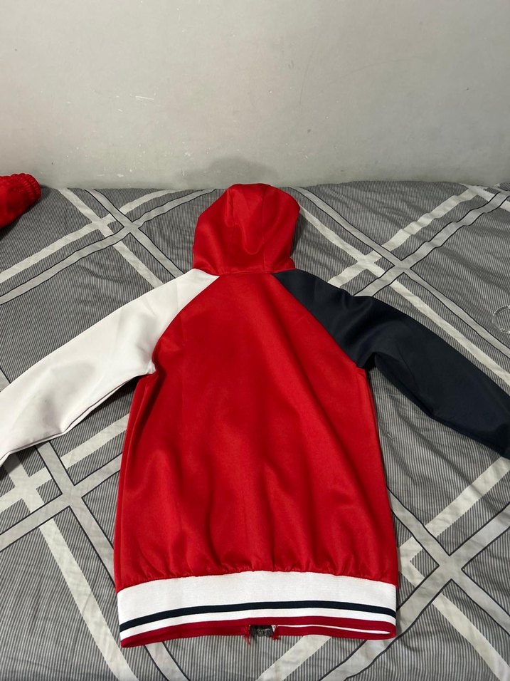 Koyu Kırmızı Fermuarlı Erkek Eşofman Takımı - Görsel 4