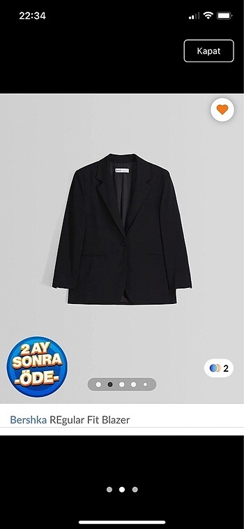 m Beden SİYAH BLAZER