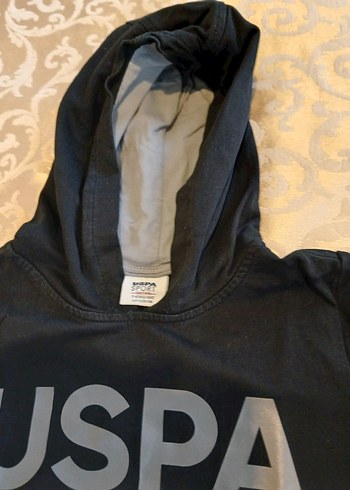 çocuk siyah Sweatshirt USPA 7-8 yaş - Görsel 2